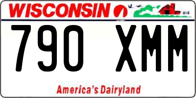 WI license plate 790XMM