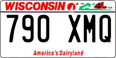 WI license plate 790XMQ