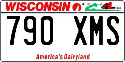 WI license plate 790XMS