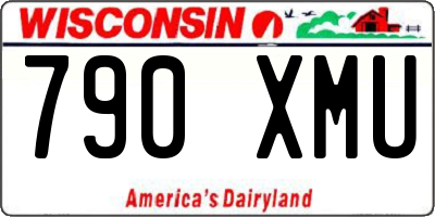 WI license plate 790XMU