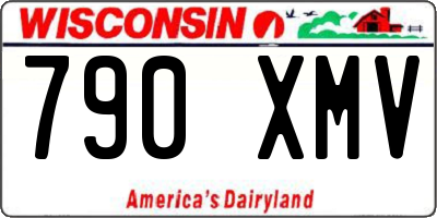WI license plate 790XMV
