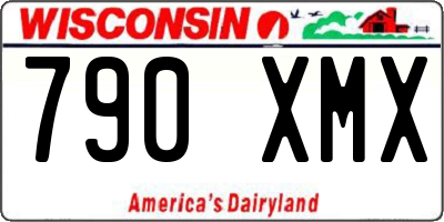 WI license plate 790XMX