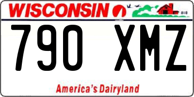WI license plate 790XMZ