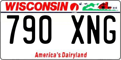 WI license plate 790XNG