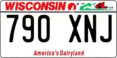 WI license plate 790XNJ