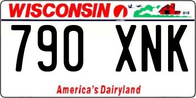 WI license plate 790XNK