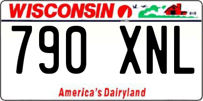 WI license plate 790XNL