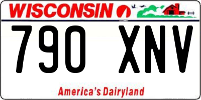 WI license plate 790XNV
