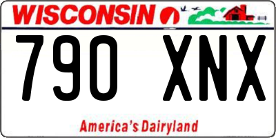 WI license plate 790XNX