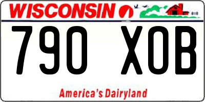 WI license plate 790XOB