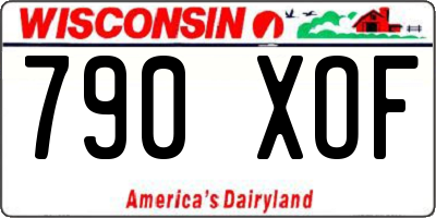WI license plate 790XOF