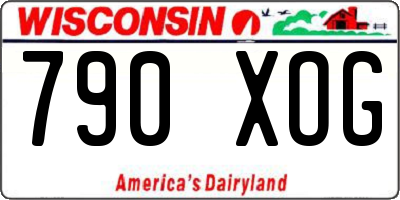 WI license plate 790XOG