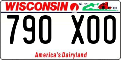 WI license plate 790XOO