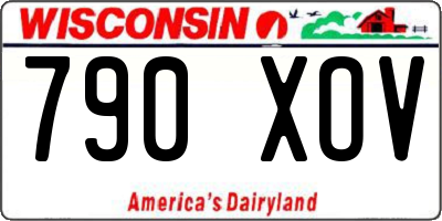 WI license plate 790XOV