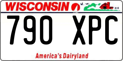 WI license plate 790XPC