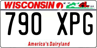 WI license plate 790XPG