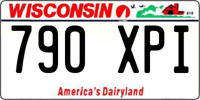 WI license plate 790XPI