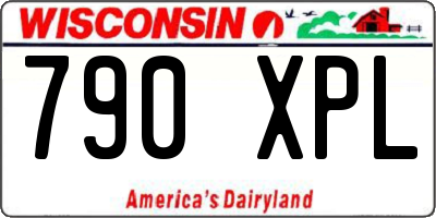 WI license plate 790XPL