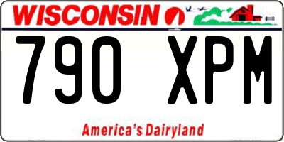 WI license plate 790XPM
