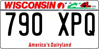 WI license plate 790XPQ