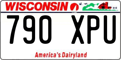 WI license plate 790XPU