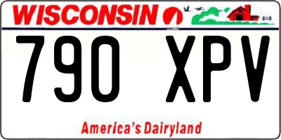 WI license plate 790XPV
