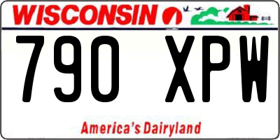 WI license plate 790XPW