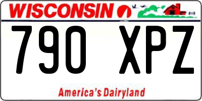 WI license plate 790XPZ