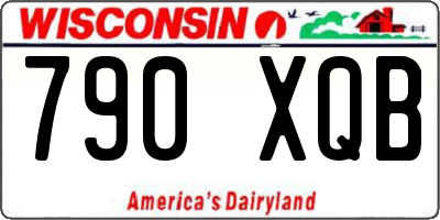 WI license plate 790XQB