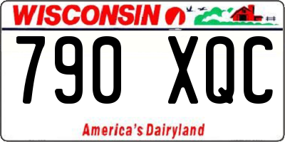 WI license plate 790XQC