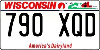 WI license plate 790XQD