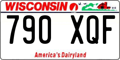 WI license plate 790XQF