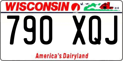 WI license plate 790XQJ