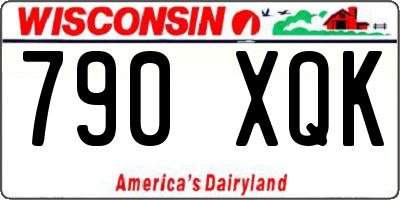 WI license plate 790XQK