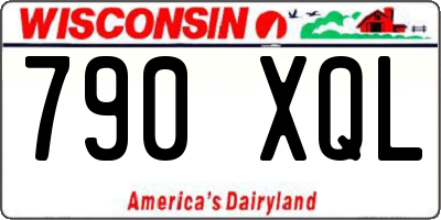 WI license plate 790XQL