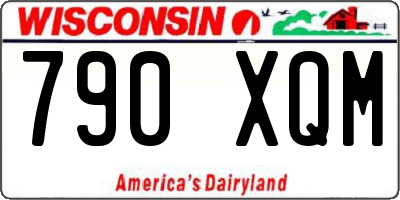 WI license plate 790XQM