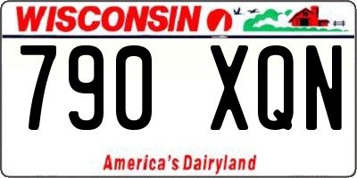 WI license plate 790XQN