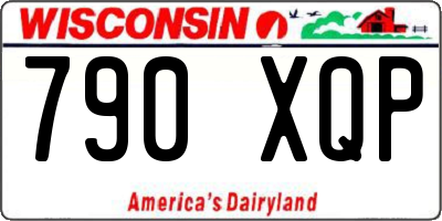 WI license plate 790XQP