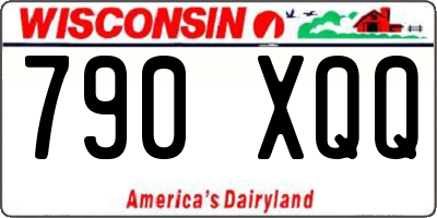 WI license plate 790XQQ