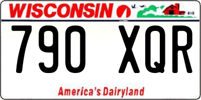 WI license plate 790XQR