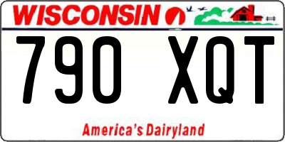 WI license plate 790XQT