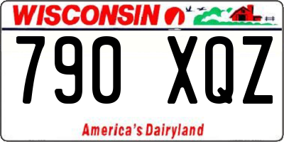 WI license plate 790XQZ