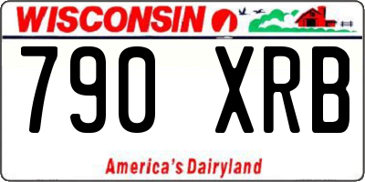 WI license plate 790XRB