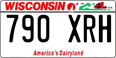 WI license plate 790XRH