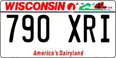 WI license plate 790XRI