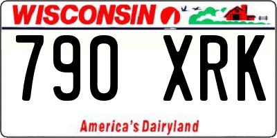 WI license plate 790XRK