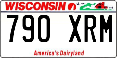 WI license plate 790XRM