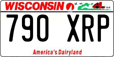 WI license plate 790XRP