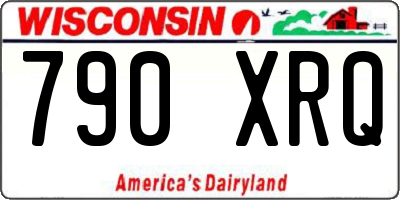 WI license plate 790XRQ