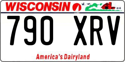 WI license plate 790XRV